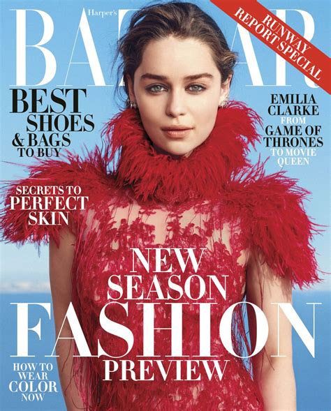 Emilia Clarke In Harpers Bazaar Magazine June 2015 Issue Hawtcelebs