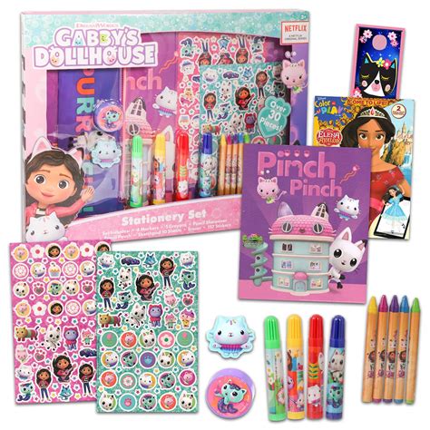 Buy Gabbys Dollhouse Stationary Set For Kids 3 Pc Bundle With Gabby