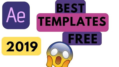 FREE! BEST AE TEMPLATE 2019 PACK FREE - YouTube