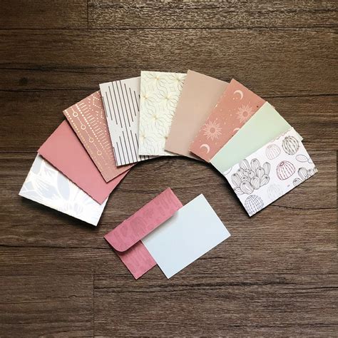 Mini Blank Cards Set Of 10 Note Cards For Mini Envelopes Etsy