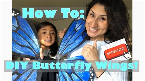 How To Diy Butterfly Wings Youtube