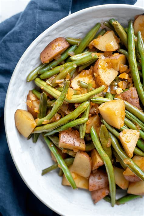 Vegan Southern Green Beans And Potatoes Healthier Steps