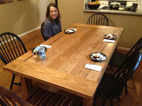 A labor of love so and shapes including drop leaf gate wooden leg tavern put over round and farm tables. Free Plans for Making a Rustic Farmhouse Table | A Lesson ...