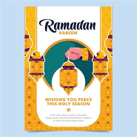 Ramadan Kareem Flyer Template Vectors And Illustrations For Free Download
