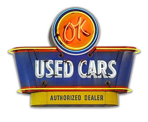 1950s Ok Used Cars Sign Garage Art