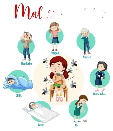 Malaria Symptom Information Infographic Infographic Icon Vomiting