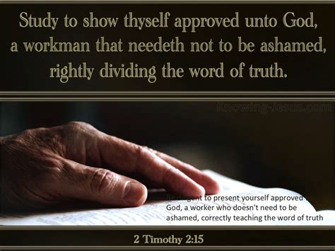 2 Timothy 215 Study To Show Yourself Approved Brown