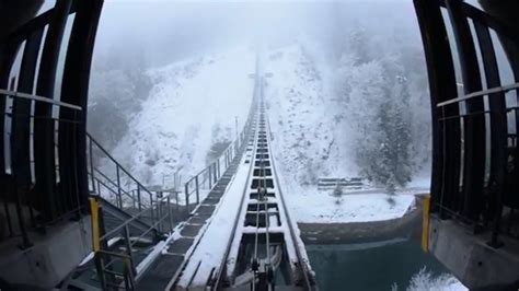 Worlds Steepest Funicular Railway Opens In Switzerland