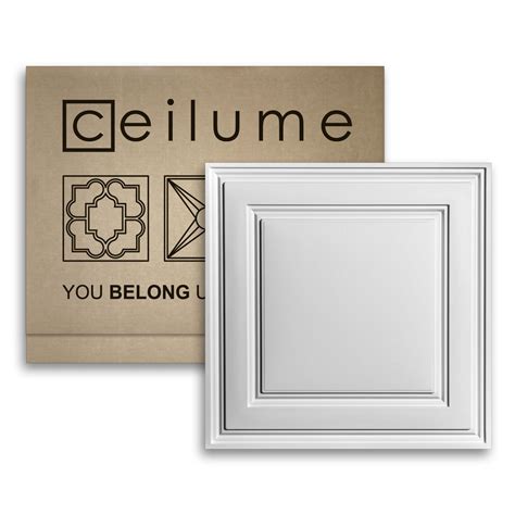 Buy Ceilume Ceiling Tile 2x2 Ceiling Tiles Stratford Ultra Thin