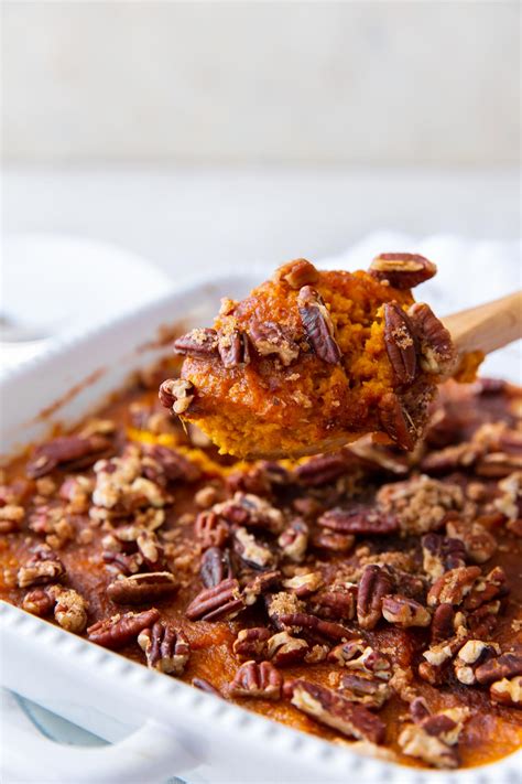 Sweet Potato Casserole With Pecan Topping Kristines Kitchen