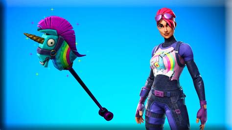 Fortnite Brite Bomber Skin And Rainbow Smash Pickaxe Youtube