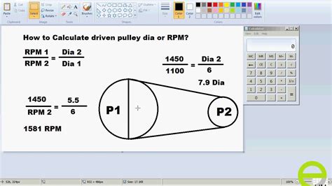 Apply the following formula to determine a new replacement belt length: How to calculate driven pulley dia or rpm? (Urdu / Hindi ...