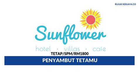 Permohonan jawatan kosong pemandu peribadi di mkh berhad reviewed by mohd zaki mohamad on march 22, 2019 rating: Jawatan Kosong Terkini Sunflower Hotel Melaka ~ Penyambut ...