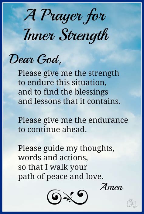 Prayer For Inner Strength Prayers For Healing Prayer Quotes Prayers