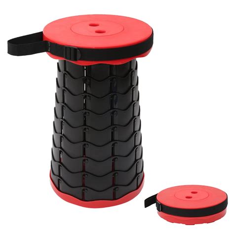 Hotbest Portable Telescoping Stool Outdoor Retractable Folding Camping