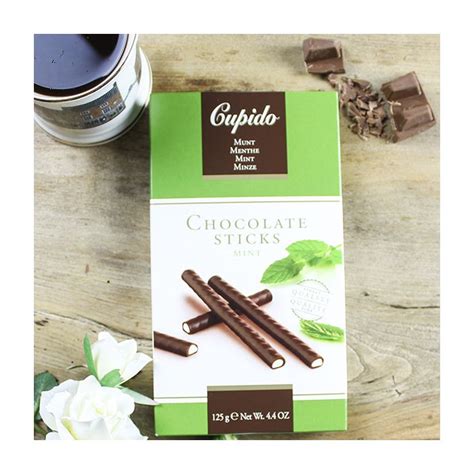 Cupido Mint Chocolate Sticks 125g Bakers And Larners Of Holt