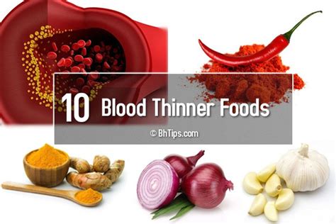 How To Thin The Thick Blood Top Ten Natural Blood Thinner Foods