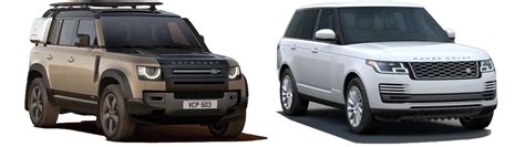 2020 Land Rover Defender Vs Range Rover Compare Side By Side