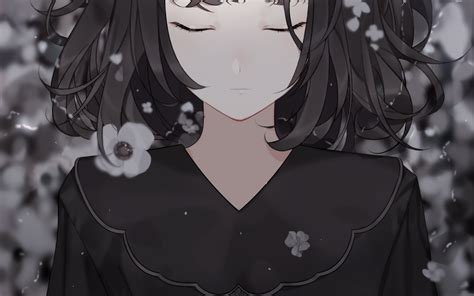 Anime Girl Black And White Wallpapers Wallpaper Cave