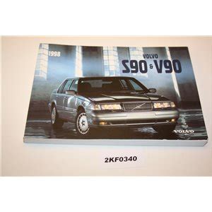 User manual • owner's manual • service manual • installation instructions manual. Volvo S90 V90 owners manual 1998 - JUNK.se