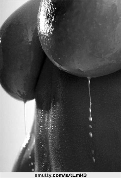 Boobs Breasts Tits Nipple Wet Water Waterdrops Blackandwhite