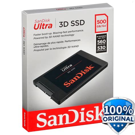 sandisk ultra 3d ssd 500gb sdssdh3 500g black