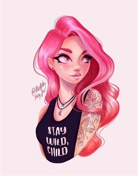 Pin By Shonny On Pink Art Pink Hair Pink Art Pink
