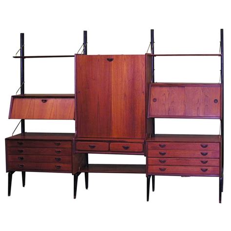 4.4 out of 5 stars. Danish Wall Unit with Drop-down Desk at 1stdibs