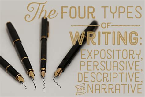 Four Different Types Of Writing Styles Expository Descriptive