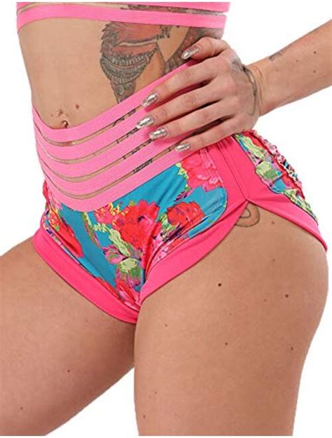 Buy Seasum High Waist Lounge Yoga Shorts For Women Butt Lifting Workout