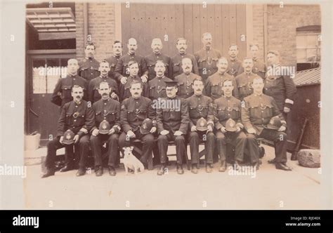Vintage Stepney London Photographic Postcard Showing Police Officers