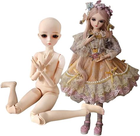 Ucanaan Customized 13 Bjd Doll 19 Joints Nude Sd Girl Doll 24 Inch Ball Jointed