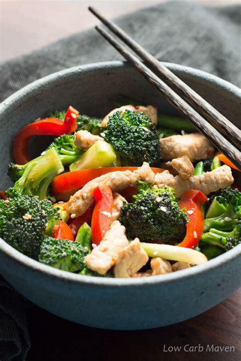 Add garlic and wait a few seconds to add the broccoli and cauliflower. Easy Pork Stir Fry Recipe With Vegetables | Low Carb Maven