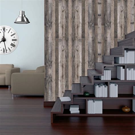 Buy Livebor Gray Wood Peel And Stick Wallpaper Wood Plank Wallpaper 17