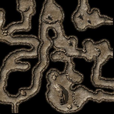 Cave Construction Sample By Madcowchef Fantasy Map Dungeon Maps