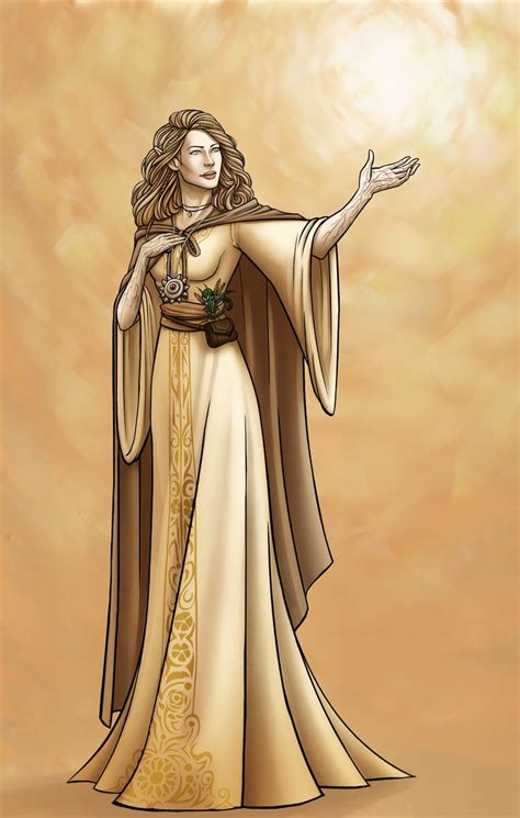 Vamine Druidcleric Of Lathander Art By The Amazing Allistairright