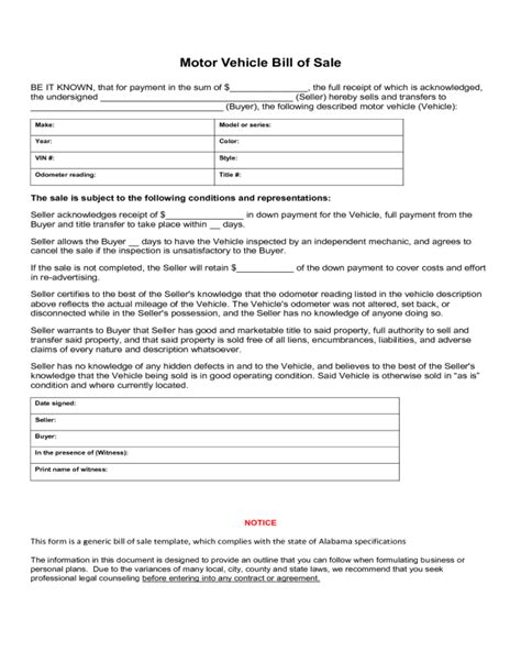 2022 Vehicle Bill Of Sale Form Fillable Printable Pdf Forms Handypdf