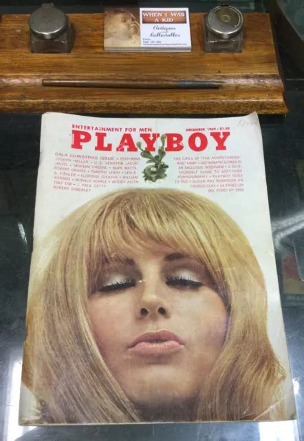 Vintage Playboy Magazine December W Harley Davidson Plymouth