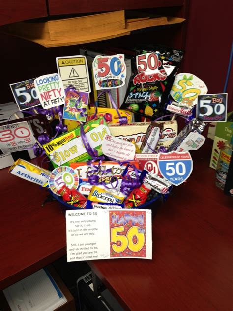 50+50 fun, sweet and inspiring birthday wishes. 40th Birthday Ideas: Ideas For A 50th Birthday Gift Basket