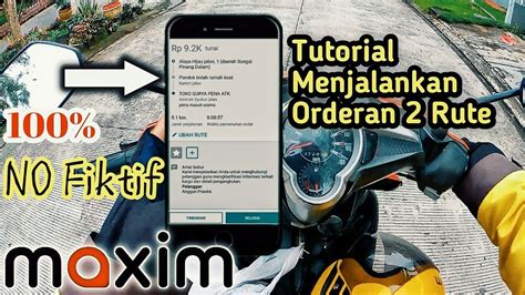 Cara Menjalankan Aplikasi Driver Maxim Orderan 2 Tujuan Orderan