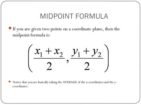 13 Midpoint And Distance Formulas