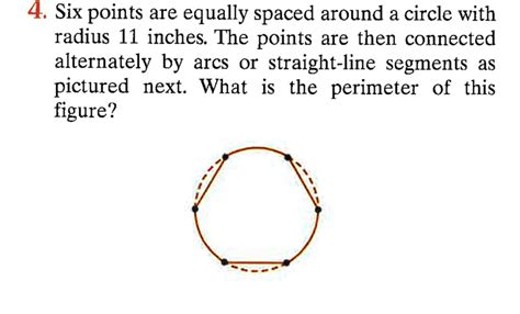 4 Six Points Are Equally Spaced Around A Circle With Solvedlib