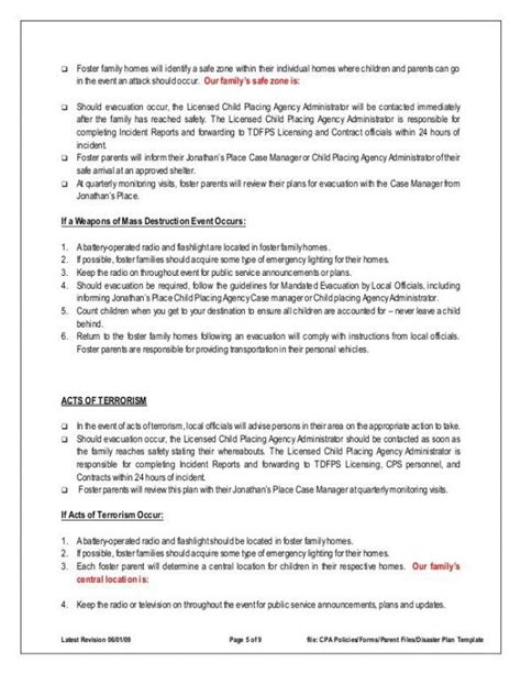 Professional Medical Emergency Response Plan Template Doc Example Small