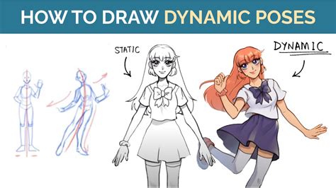 Dynamic Pose Reference Drawing No Finish Artwork Only Tutorial Poses