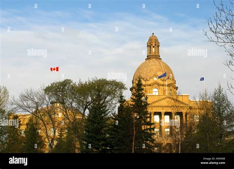 Parliament Building Edmonton Capital City Of Alberta Canada Stock