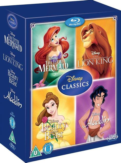 Disney Classics Timeless Classics 4 Bd Set 3 Little Mermaid Beauty