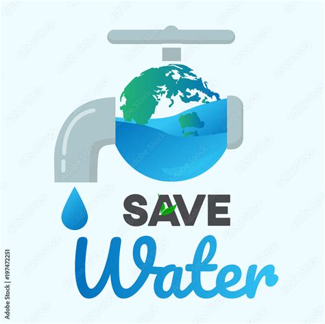 Save Water Graphic Design Vector Or Background Greeting Card Or Poster