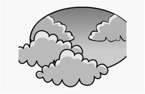 Clip Art Cloudy Day Cloudy Weather Clipart Black And