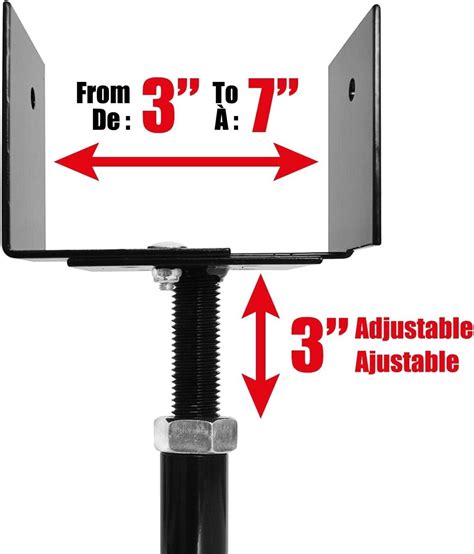 Adjustable Deck Saddle Bracket For Supporting Beam Dressed Post
