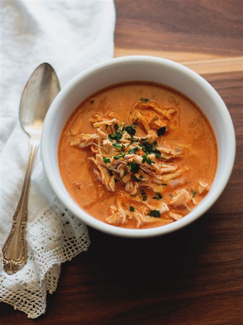 Creamy Tomato And Chicken Soup Slow Cooker Wholesome Skillet